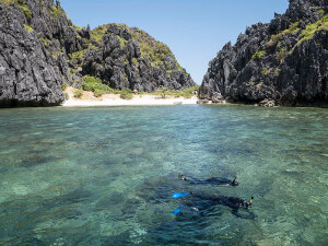 Snorkeling bacuit bay, El Nido, Palawan, Philippines