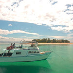 boat at beqa lagoon resort