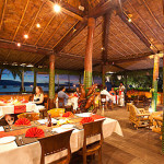open air restaurant at Beqa lagoon resort
