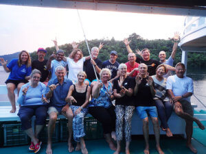 group photo for coral triangle adventures tour Raja Ampat and Banda Islands