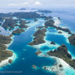 Aerial photographed in Wayag, Raja Ampat by coral triangleadventures