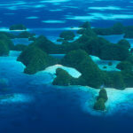 Aerial view of Palau's famous 70 islands