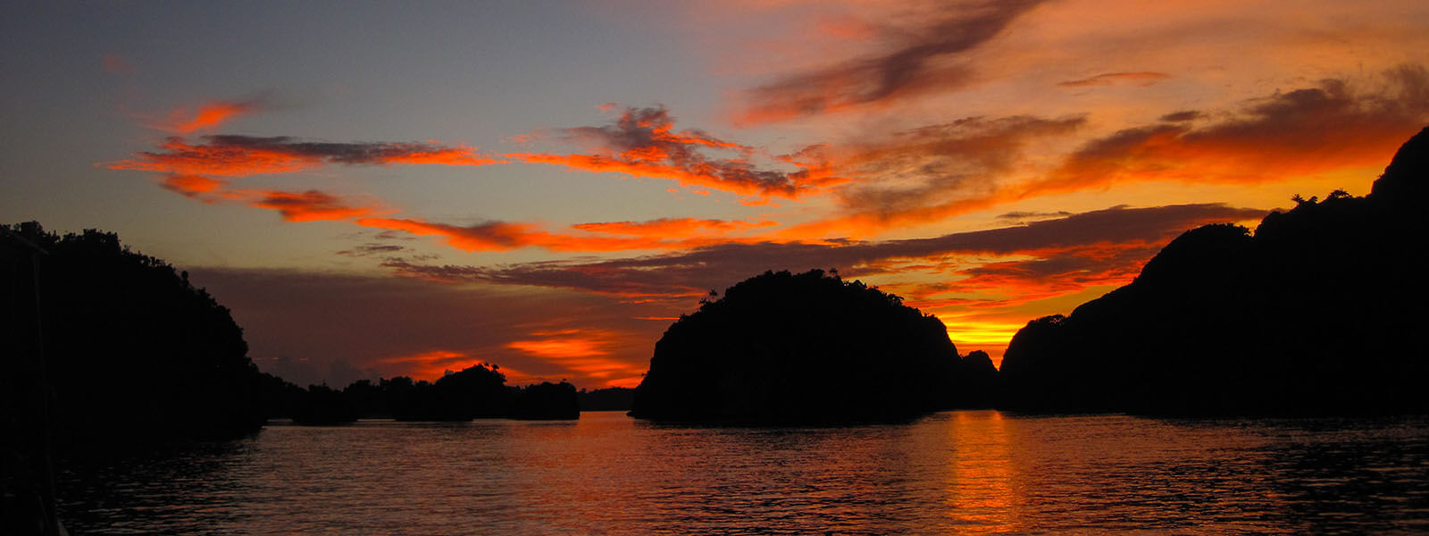 This is what a sunset in Misool, Raja Ampat looks like
