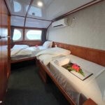 Twin share room on MV Oceana, a boat we use on our snorkeling tour to Kimbe Bay, PNG