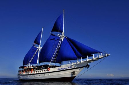 the philippine siren is a boat we use for our philippine snorkeling tours