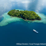 Beautiful limestone islands photographed in the Solomon Islands