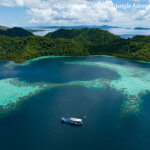 Bilikiki and surrounding islands photographed in the Solomon Islands