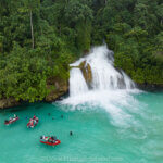Waterfalls photographed in West Papua