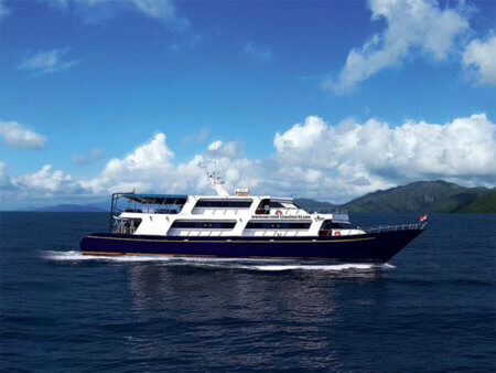 Mermaid II is a boat we charter at Coral Triangle Adventures