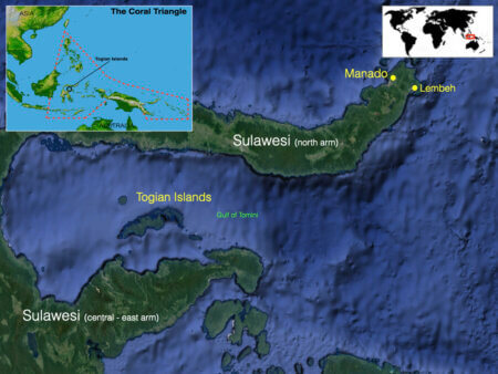 Map of Togian Islands and Banggai Island CTA