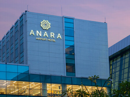 Anara Airport Hotel in Terminal 3 used by Coral Triangle Adventures