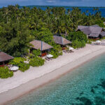 Wakatobi Resort aerial ocean bungalows