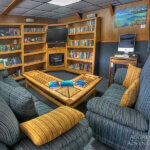 Rock Island Aggressor lounge a boat we use on coral triangle adventures trips to Palau